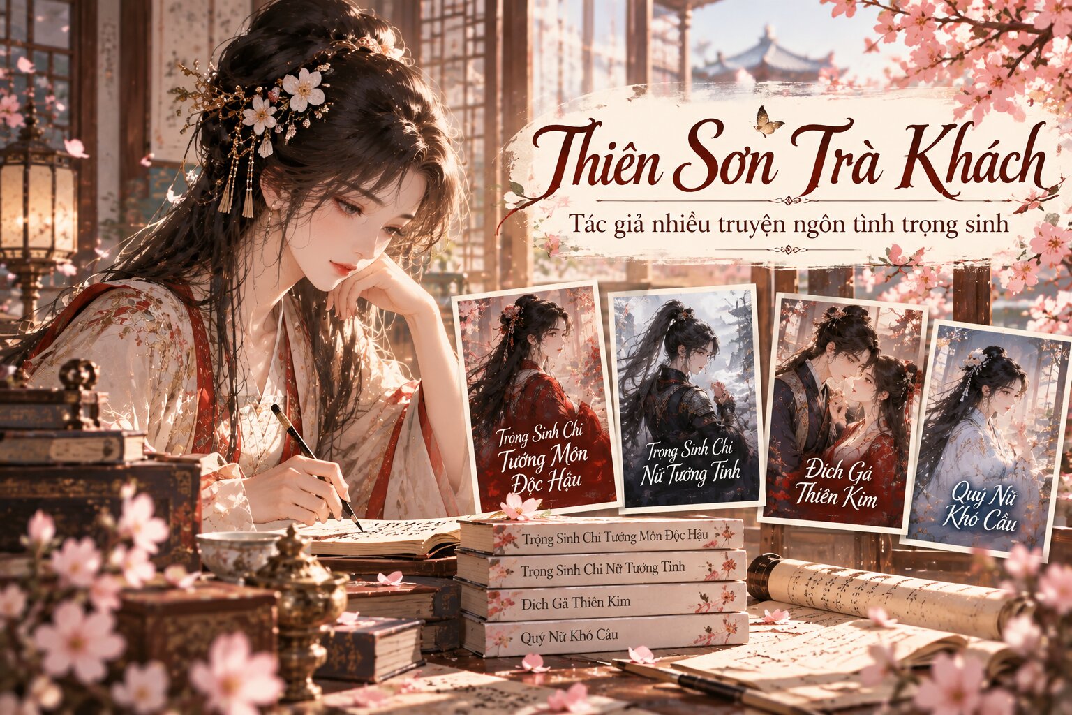 Thiên Sơn Trà Khách – tác giả ngôn tình Trung Quốc nổi bật với dòng truyện cổ đại, trọng sinh và báo thù