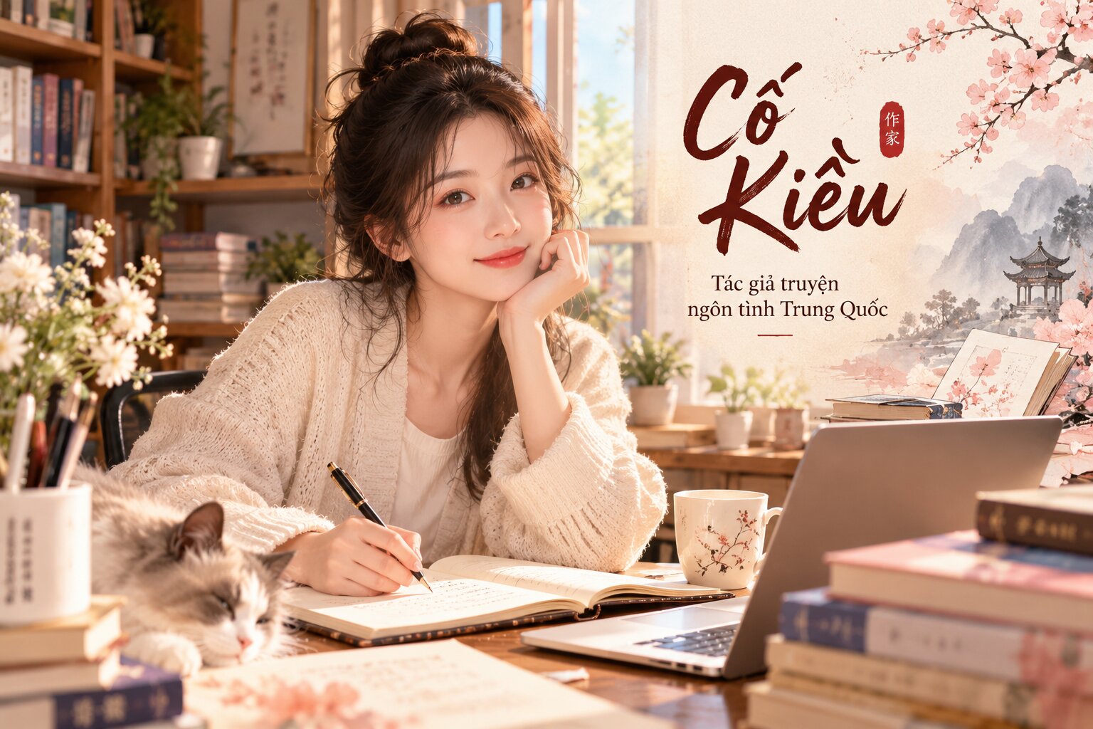 Hình minh họa giới thiệu tác giả Cố Kiều, bút danh được độc giả tìm kiếm khi quan tâm đến truyện Trung Quốc