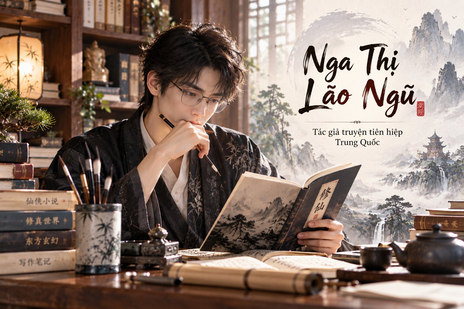 Nga Thị Lão Ngũ là tác giả truyện mạng Trung Quốc nổi bật với các tiểu thuyết tiên hiệp, tu chân và hành trình khám phá thế giới tu luyện