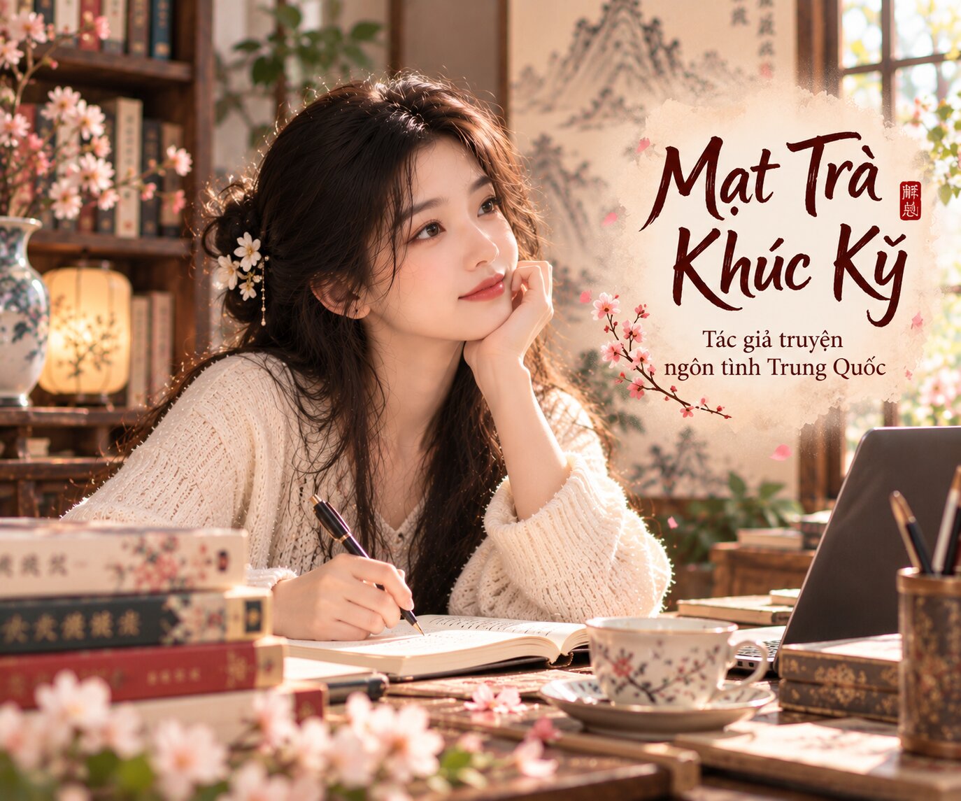 Mạt Trà Khúc Kỳ là tác giả ngôn tình Trung Quốc được biết đến với những câu chuyện cổ đại, xuyên không và tình yêu ngọt ngào