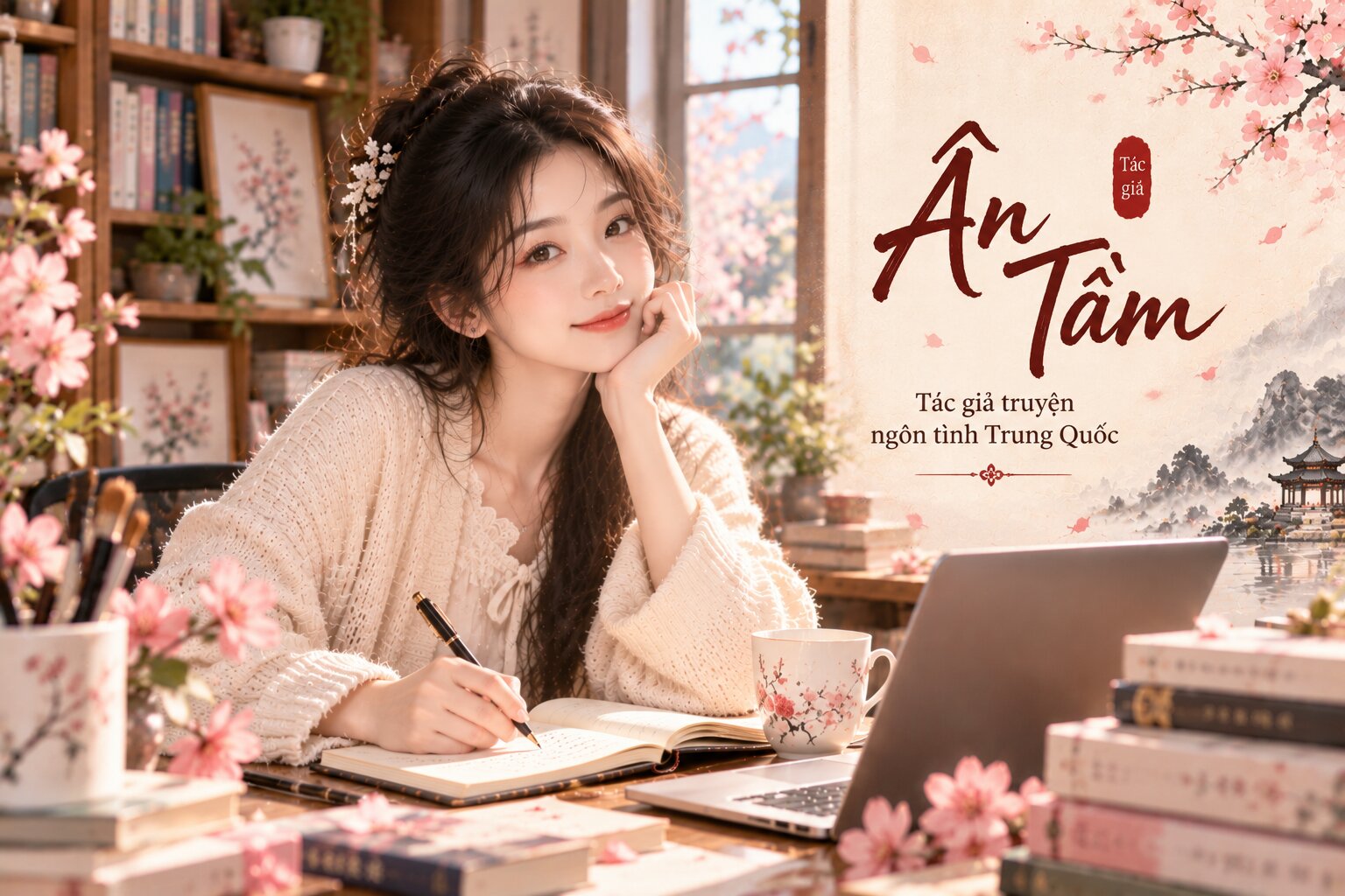 Ân Tầm là tác giả ngôn tình Trung Quốc nổi bật với những tiểu thuyết hào môn, thương trường và tình yêu giàu cảm xúc