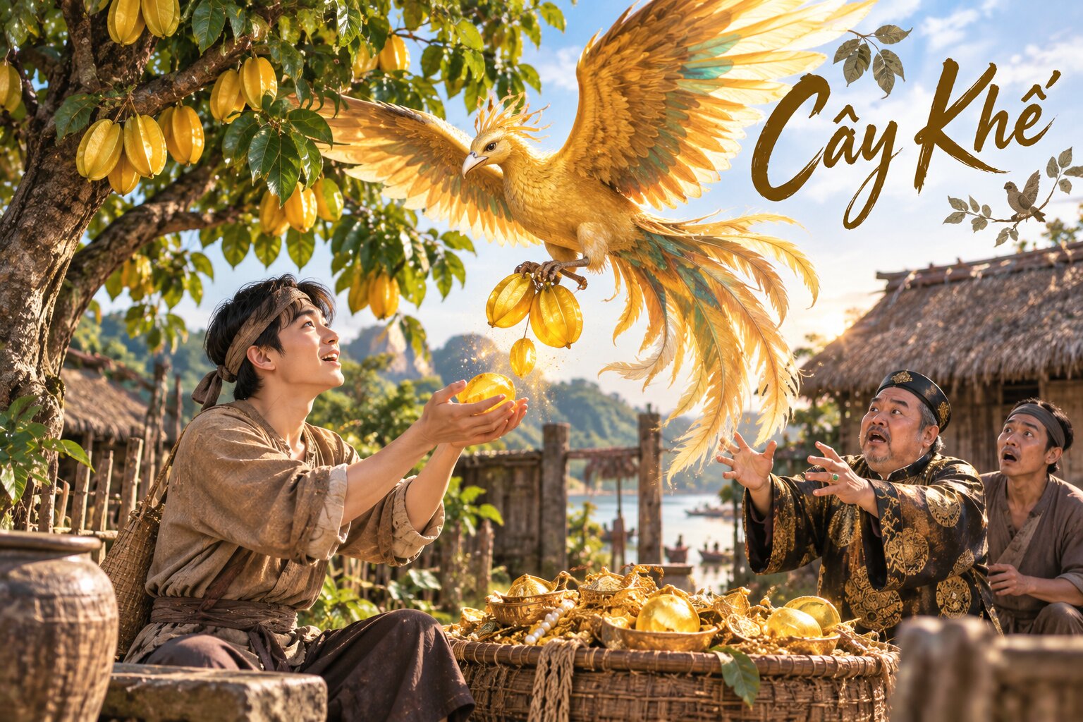 Người em hiền lành gặp chim thần bên cây khế, mở ra câu chuyện về lòng tốt, sự biết đủ và cái giá của lòng tham